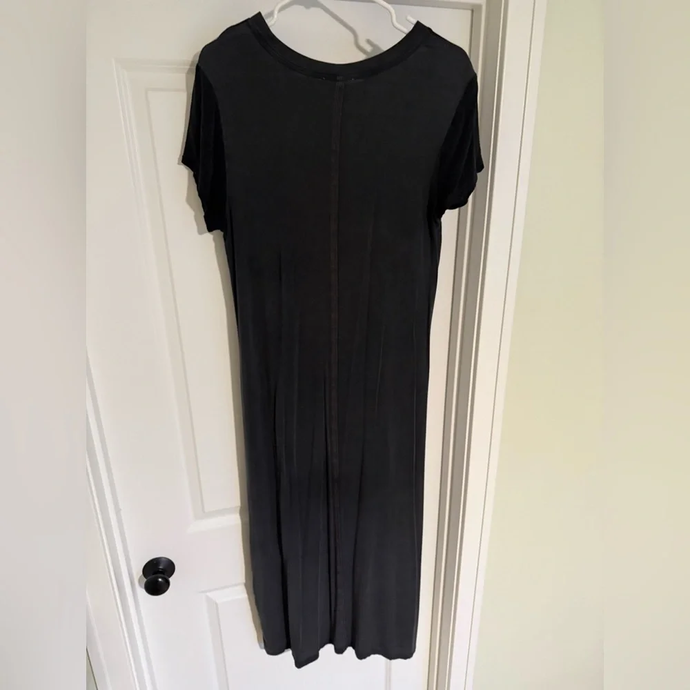 Splendid Black Zinnia Short-Sleeve Maxi Dress - Picture 4 of 9